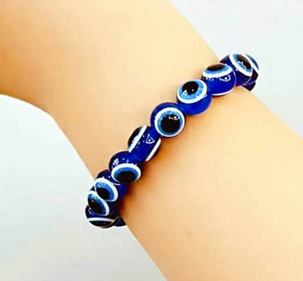 Evil Eye Bracelet Blue Beads