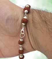 Rudraksha Bracelet Silver Plated